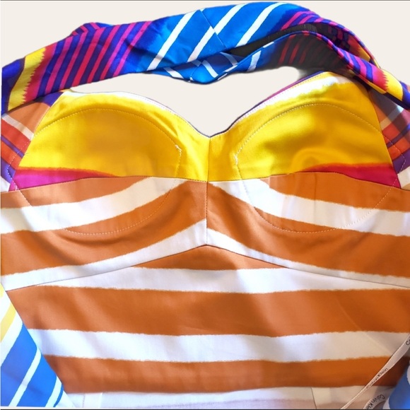 Calvin Klein Dress, Stripe Strappy Sheath, NWT - Picture 6 of 11